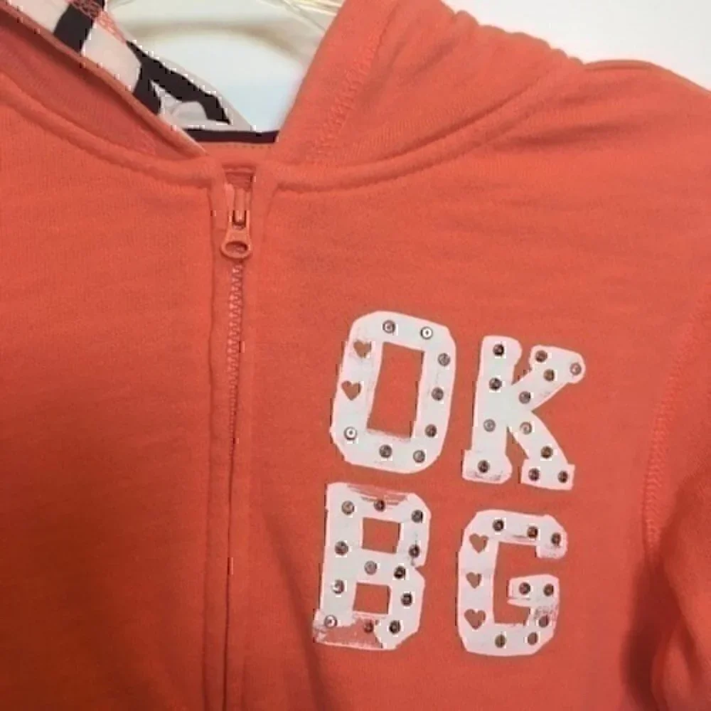 Osh Kosh Girls size 12 hooded sweatshirt NWOT